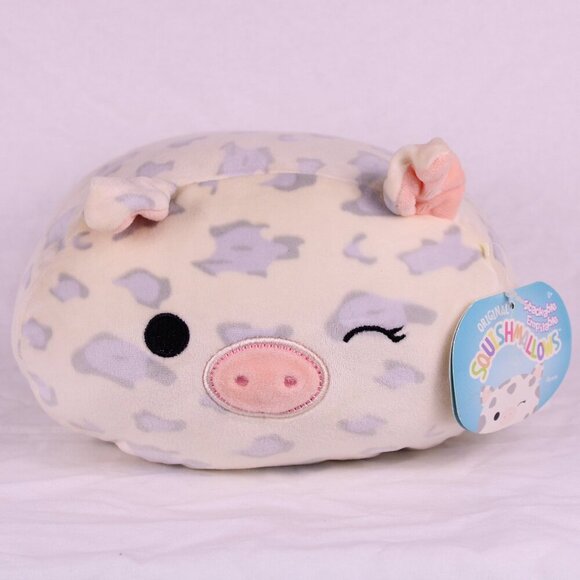 Squishmallow Rosie the Pig 8” Plush Kellytoy Pink Stackable Kawaii HTF Rare NWT - Picture 1 of 9